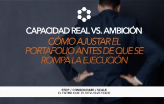 checkup de portafolio estratégico para alinear capacidad real y prioridades empresariales